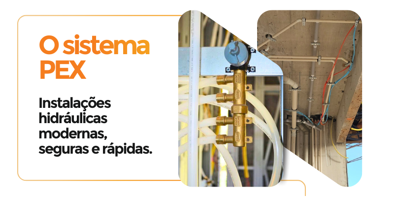 Instalações em Sistema PEX
O que é:
Sistema moderno de tubulação para água quente e fria, feito com tubos flexíveis de polietileno reticulado (PEX), muito usado em construções novas.
Vantagens:
Mais rápido de instalar.
Menor número de conexões (menos pontos de vazamento).
Durabilidade e resistência térmica.
Definição Técnica:
Sistema de tubulação para condução de água quente e fria usando polietileno reticulado (PEX), conforme norma NBR 15906/2010.
Características técnicas:
Tubo flexível de alta resistência térmica e química.
Utiliza conexões com anel de crimpagem e ferramentas de prensagem.
Compatível com pressurizadores e aquecedores de passagem.
Menor perda de carga (ramais diretos do manifold para os pontos).
Reduz risco de vazamentos, por ter menos conexões intermediárias.
Vida útil superior a 50 anos, com resistência a 95°C em uso contínuo.
Exemplo prático:
Instalação de água quente e água fria, através do sistema PEX, em prédios residenciais e comerciais.